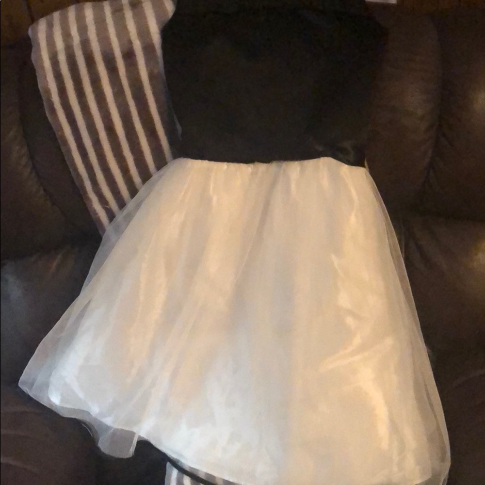 Black and white formal dress for child